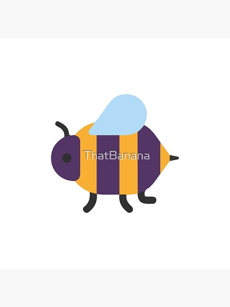 "Bee emoji" Poster for Sale by ThatBanana Redbubble