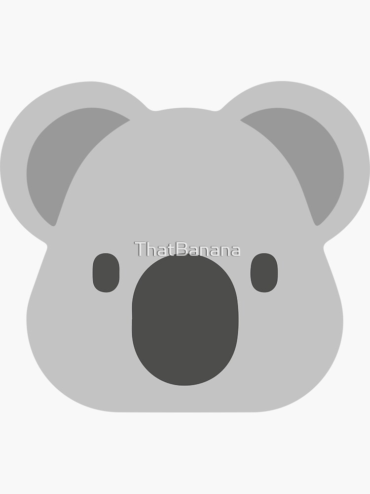 "Koala emoji" Sticker for Sale by ThatBanana Redbubble