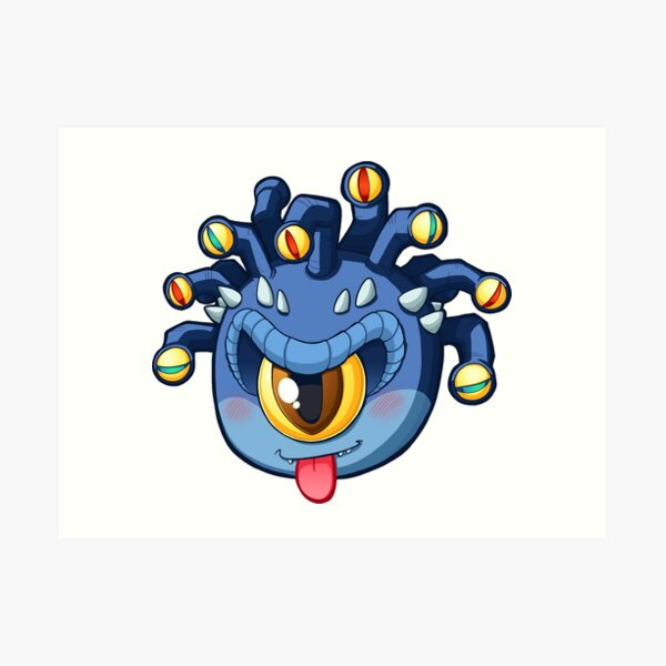 Little Beholder - Cute D&D Adventures Art Print