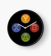 Xbox Buttons Black Clock