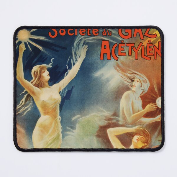 Item preview, SOCIETE DU GAZ ACETYLENE 1898 French Art Nouveau Poster by Jean De Paleologu designed and sold by retroposters.