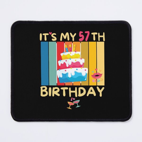 Item preview, It's My 57th Birthday Years with Bday Sweetie Cake designed and sold by CoolCreative.