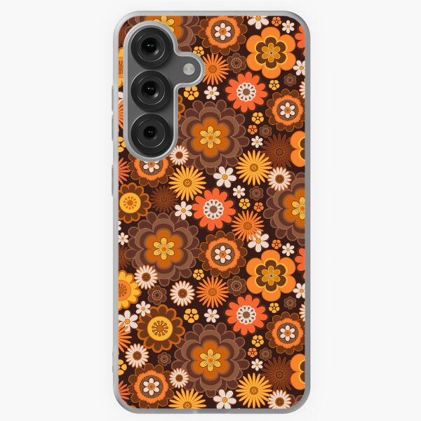 Aperçu de l'œuvre Motif floral rétro des années 70 créée et vendue par prirajdesigns.