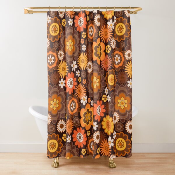 Vista previa del artículo con la obra «Estampado de flores vintage retro de los años 70», diseñado y vendido por prirajdesigns.