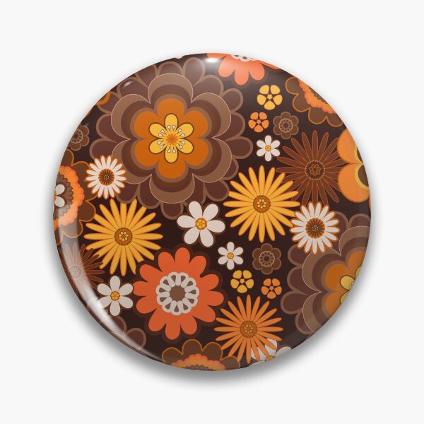 Item preview, Vintage Retro 70s Floral pattern designed and sold by prirajdesigns.