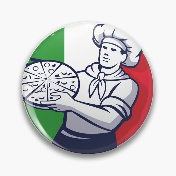 Item preview, Italian flag with pizza maker designed and sold by JAG2B.