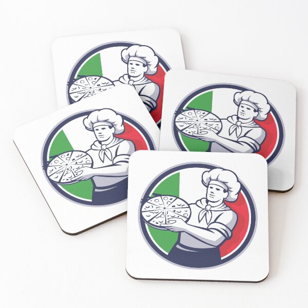Item preview, Italian flag with pizza maker designed and sold by JAG2B.