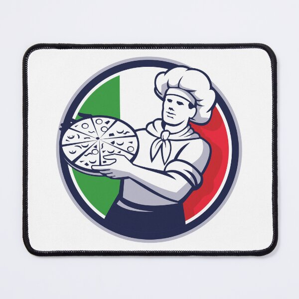 Item preview, Italian flag with pizza maker designed and sold by JAG2B.