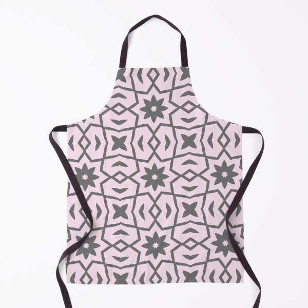Item preview, Star Flower Pattern in Gray and Pale Pink designed and sold by KeksWorkroom.