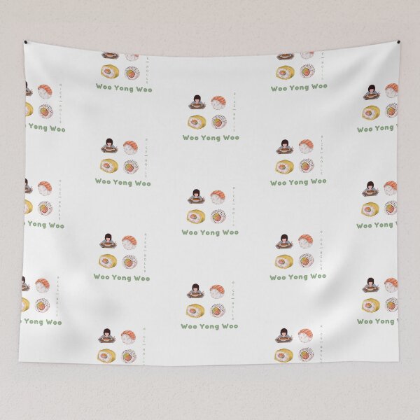 Item preview, Woo Yong Woo & rice rolls green designed and sold by paintingtour.