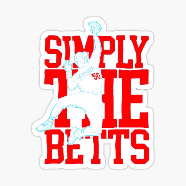 Mookie Betts Silhouette Sticker for Sale by OtakuCoolDesign