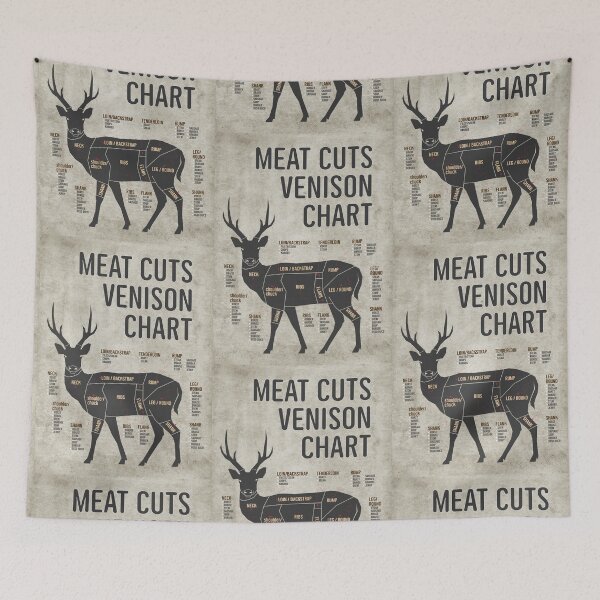 Item preview, MEAT CUTS VENISON CHART designed and sold by unclenut.