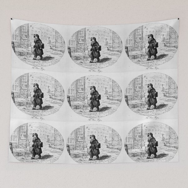 Item preview, The News Boy black and white sketch designed and sold by LeJeuneGifts.