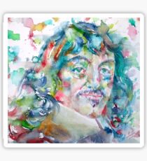 DESCARTES -watercolor portrait Sticker