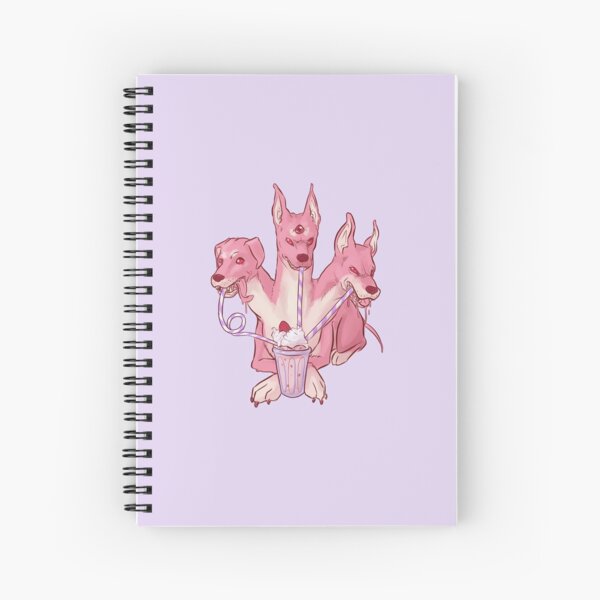 Strawberry Cerberus Spiral Notebook