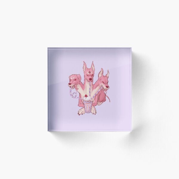 Strawberry Cerberus Acrylic Block