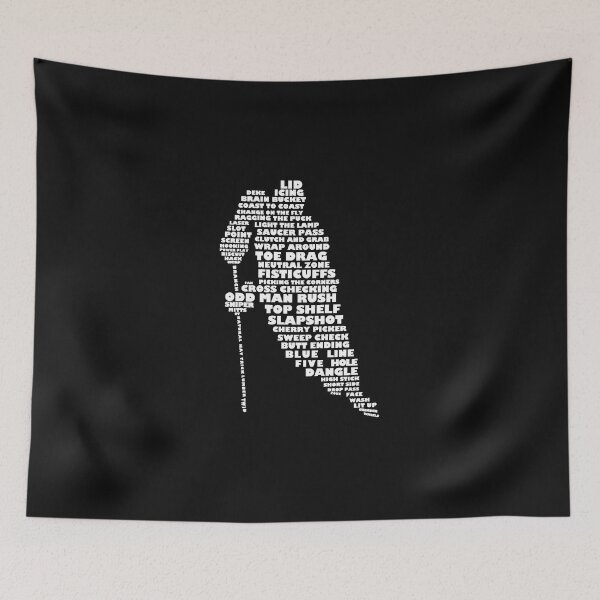 Item preview, Hockey Player Terminology Calligram Essential T-Shirt designed and sold by CassandraLop.