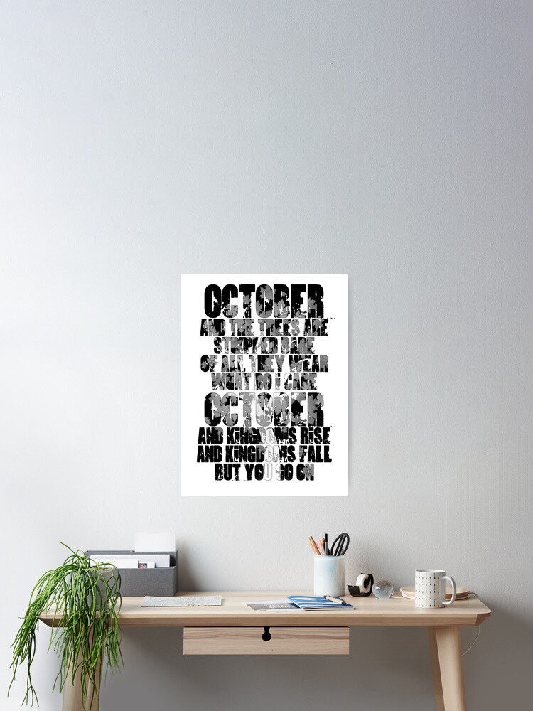 Thumbnail 2 of 3, Poster, u2 October designed and sold by clad63.