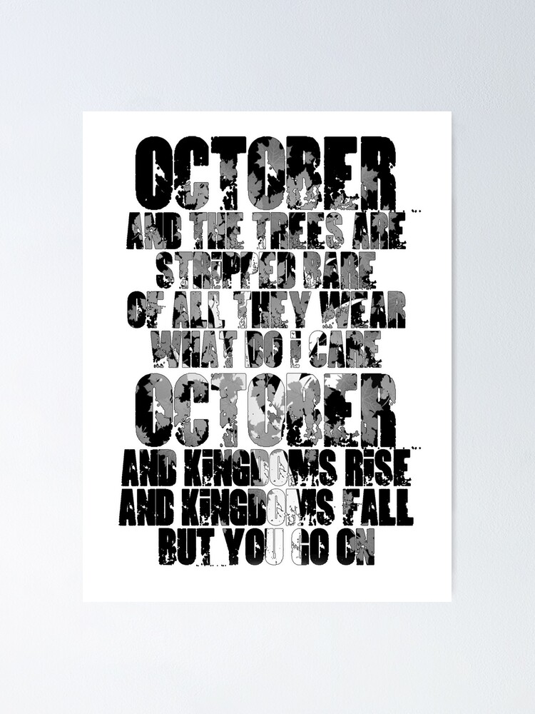 Thumbnail 1 of 3, Poster, u2 October designed and sold by clad63.