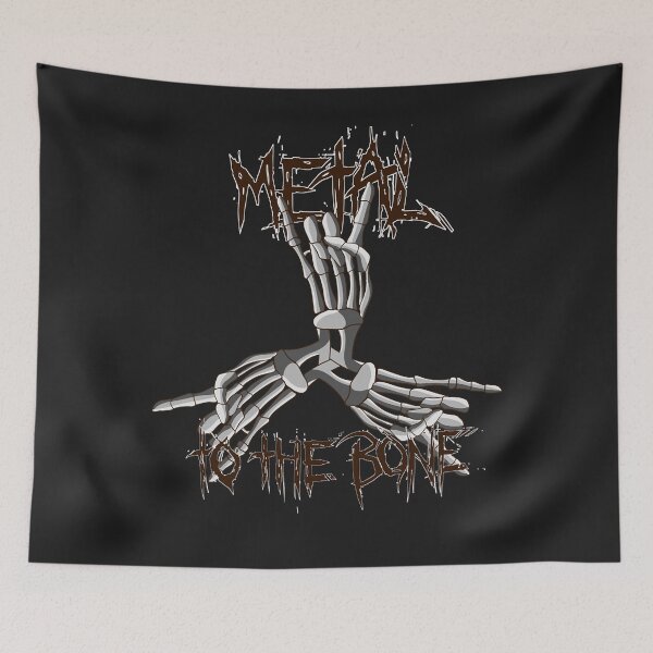 Item preview, Metal to the bone metal designed and sold by IreneoAvilez.
