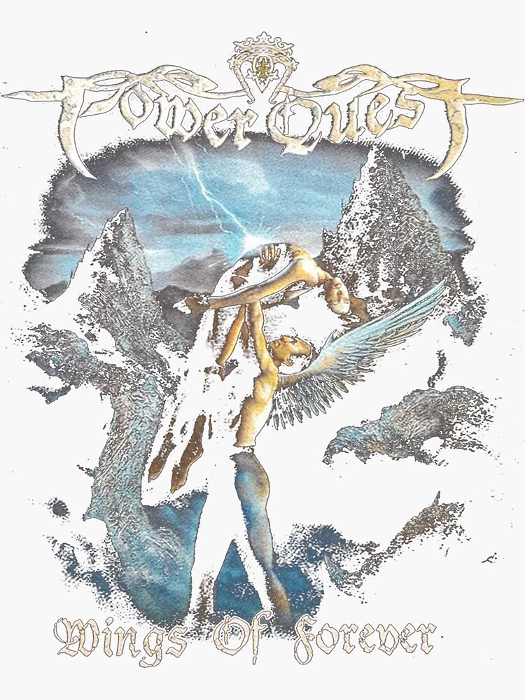 " POWER QUEST BAND" Sticker for Sale by Mercedowe Redbubble