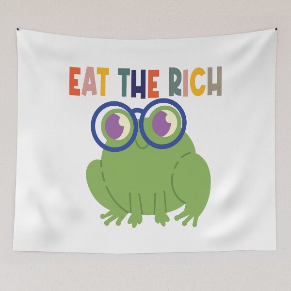 Item preview, Eat The Rich Frog designed and sold by Xavia-blue.