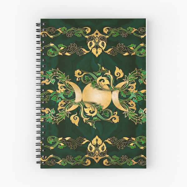 Item preview, Triple Moon - Triple Goddess Malachite and Gold designed and sold by k9printart.