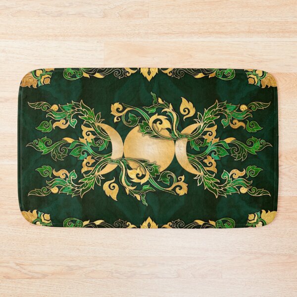 Item preview, Triple Moon - Triple Goddess Malachite and Gold designed and sold by k9printart.