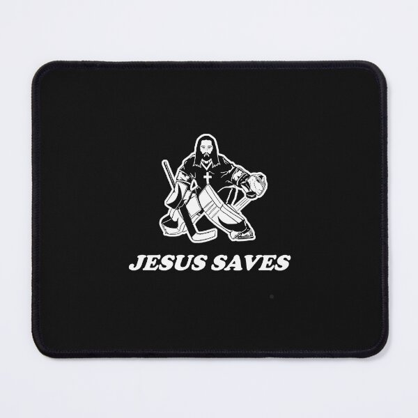 Item preview, Jesus Saves Hockey Goalie Essential T-Shirt designed and sold by CassandraLop.
