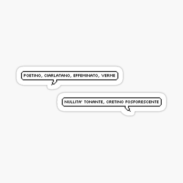 Marinetti a D'Annunzio, D'Annuzio a Marinetti Sticker