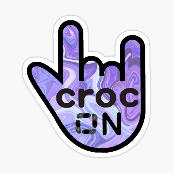 purple marble crocs