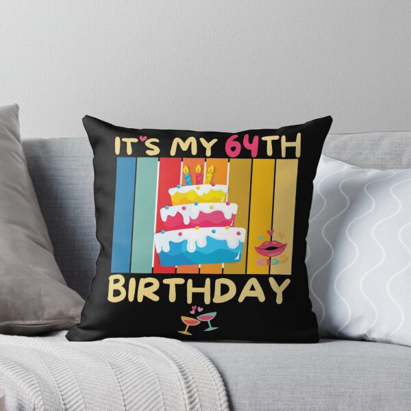 Item preview, It's My 64th Birthday Years with Bday Sweetie Cake designed and sold by CoolCreative.