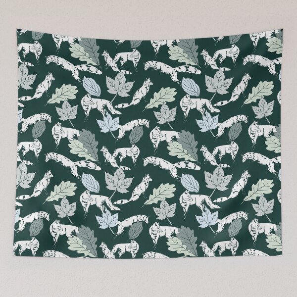 Item preview, Grey Fox on a woodland walk designed and sold by Superdoodledo.