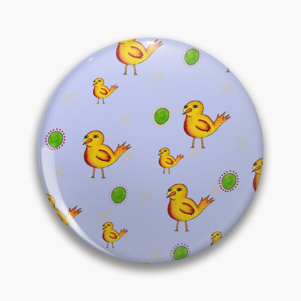 Item preview, round bird_blue designed and sold by NeonEye-Designs.