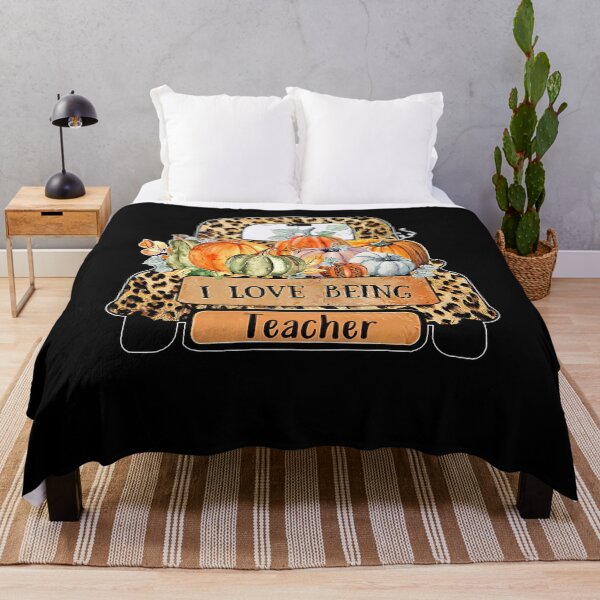 Item preview, I Love Being Teacher Halloween Pumpkin funny quotes spooky scary vintage retro designed and sold by elizabethdawnn.
