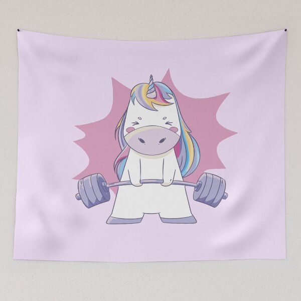 Item preview, Unicorn Weightlifting - Unicorn designed and sold by YueHeng Creates ⭐⭐⭐⭐⭐.