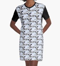 Cow in the meadow....Dorset UK Graphic T-Shirt Dress