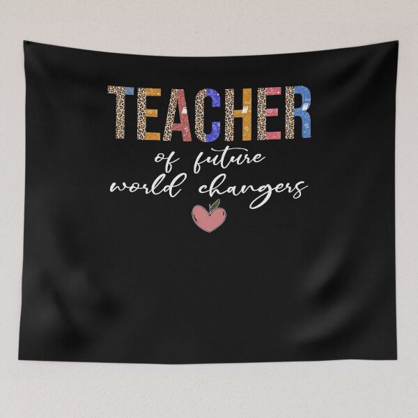 Item preview, Teacher Of future world changers colorful back to school teacher day retro cute designed and sold by elizabethdawnn.