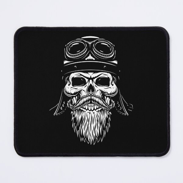 Item preview, Funny Biker Skull With Beard  designed and sold by Yassin  KM.