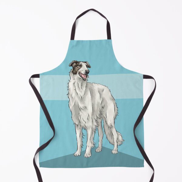 Item preview, Cute Borzoi Dog | Blue Background designed and sold by shirinsart.