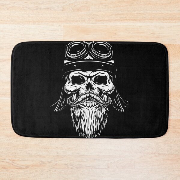 Item preview, Funny Biker Skull With Beard  designed and sold by Yassin  KM.
