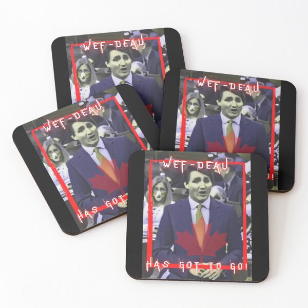 Item preview, WEF-DEAU Has Got To Go/Justin Trudeau/Funny/Epic/Cool Canadian Political Art Print designed and sold by ChristabellaWwMS.