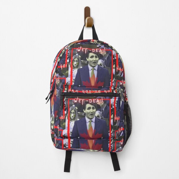 Item preview, WEF-DEAU Has Got To Go/Justin Trudeau/Funny/Epic/Cool Canadian Political Art Print designed and sold by ChristabellaWwMS.