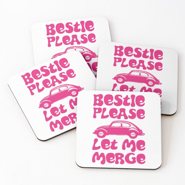 Item preview, Bestie Please Let Me Merge Cute Funny Car Bumper Pink designed and sold by absolutdesign.