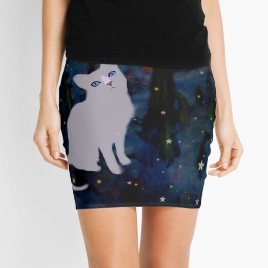 Forest cat Mini Skirt