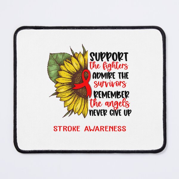 Item preview, Stroke Awareness - Support the Fighters Admire the Survivors Remember the Angels Never Give Up designed and sold by whlrcheryl.