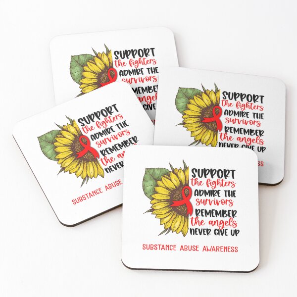 Item preview, Substance Abuse Awareness - Support the Fighters Admire the Survivors Remember the Angels Never Give Up designed and sold by whlrcheryl.