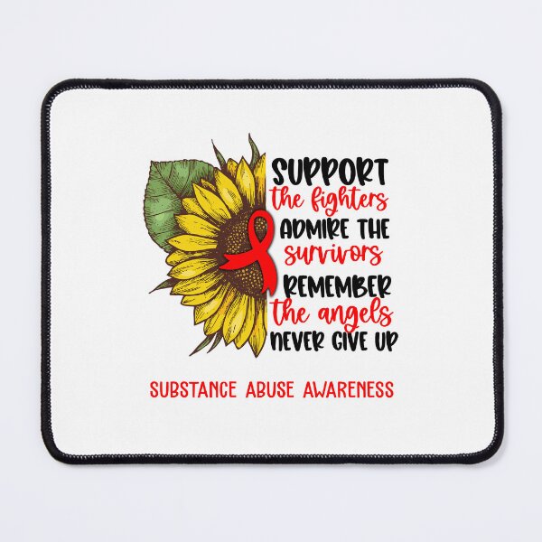 Item preview, Substance Abuse Awareness - Support the Fighters Admire the Survivors Remember the Angels Never Give Up designed and sold by whlrcheryl.