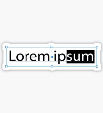 Lorem ipsum Sticker