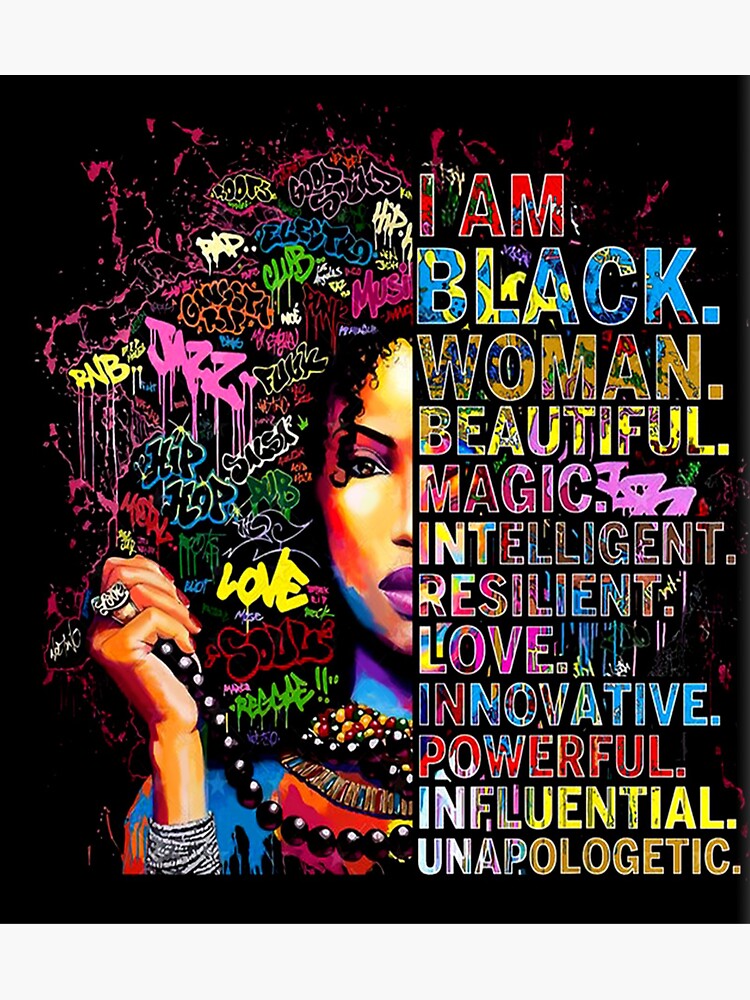 African Tumbler Afro Girl I Am Black Beautiful Magic Intelligent